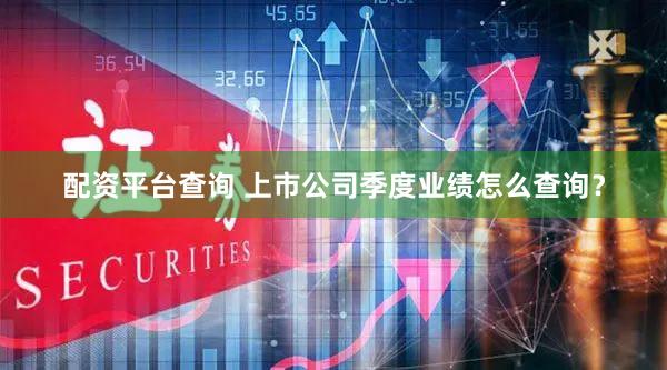 配资平台查询 上市公司季度业绩怎么查询？