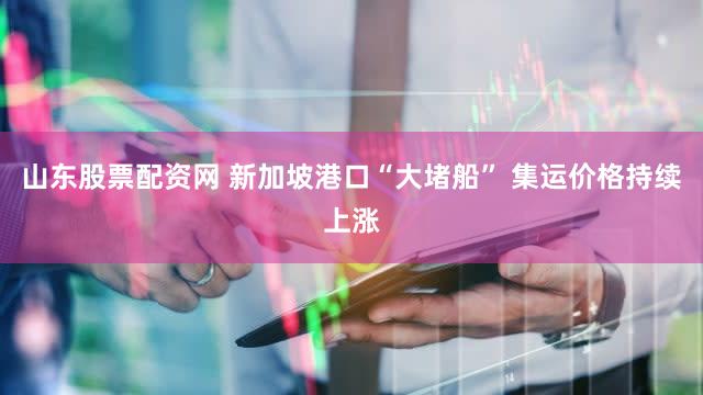 山东股票配资网 新加坡港口“大堵船” 集运价格持续上涨