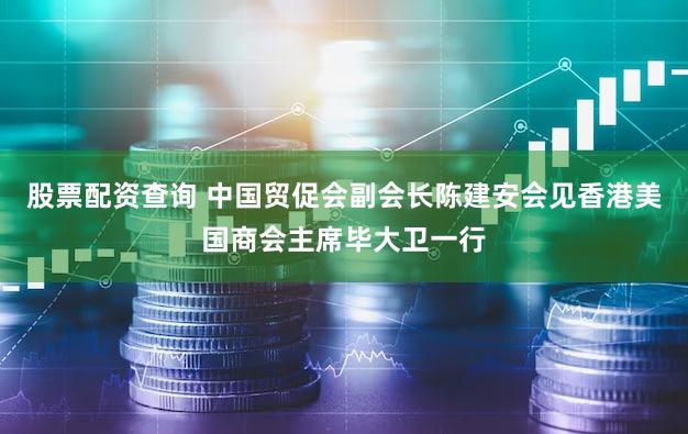 股票配资查询 中国贸促会副会长陈建安会见香港美国商会主席毕大卫一行