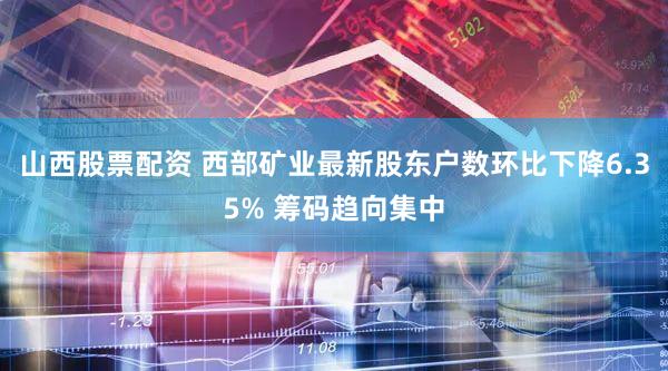 山西股票配资 西部矿业最新股东户数环比下降6.35% 筹码趋向集中