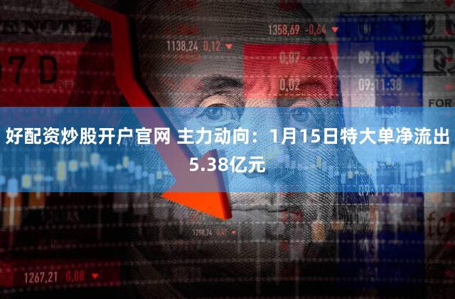 好配资炒股开户官网 主力动向：1月15日特大单净流出5.38亿元