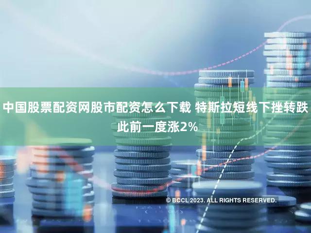 中国股票配资网股市配资怎么下载 特斯拉短线下挫转跌 此前一度涨2%