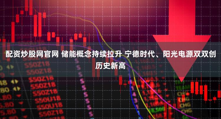 配资炒股网官网 储能概念持续拉升 宁德时代、阳光电源双双创历史新高