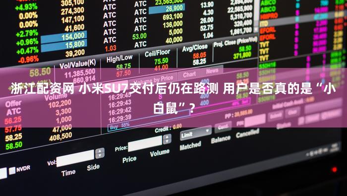 浙江配资网 小米SU7交付后仍在路测 用户是否真的是“小白鼠”?